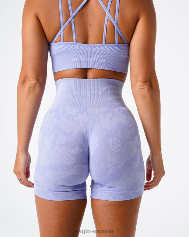 aptitud física mujer NVGTN HB2N2445 bígaro pantalones cortos de camuflaje sin costuras