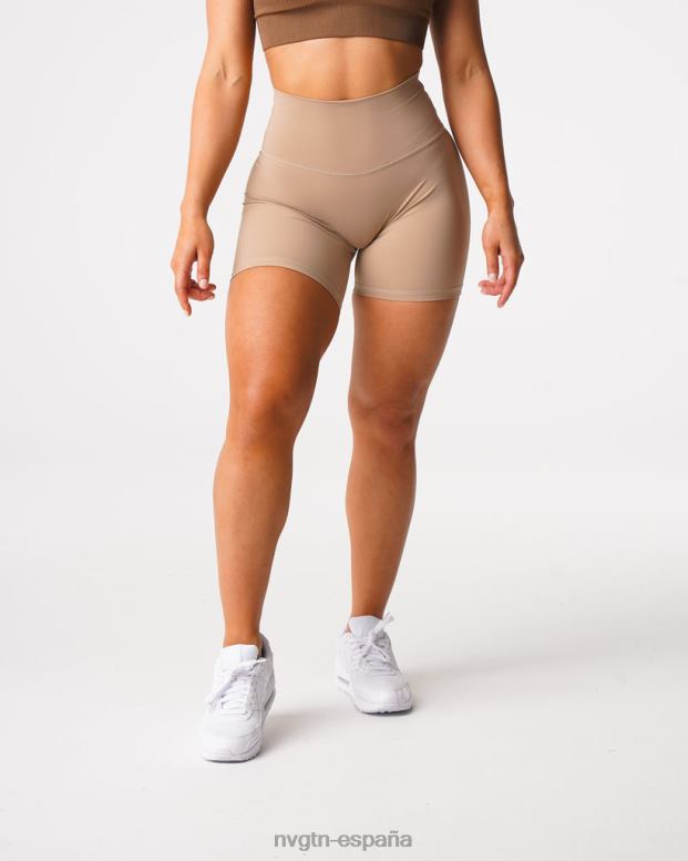 aptitud física mujer NVGTN HB2N2457 latté pantalones cortos característicos 2.0