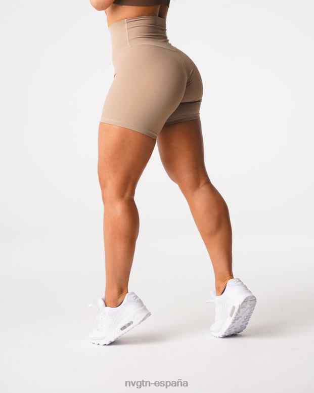 aptitud física mujer NVGTN HB2N2457 latté pantalones cortos característicos 2.0
