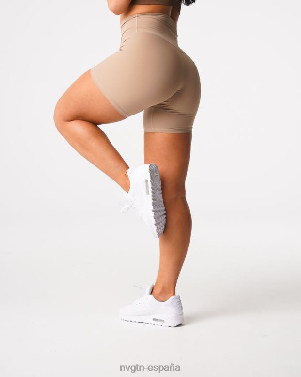 aptitud física mujer NVGTN HB2N2457 latté pantalones cortos característicos 2.0