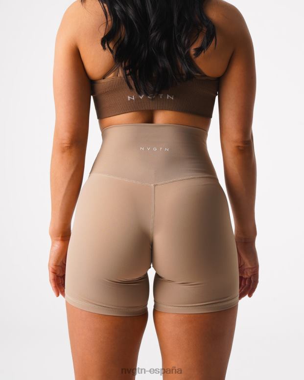 aptitud física mujer NVGTN HB2N2457 latté pantalones cortos característicos 2.0