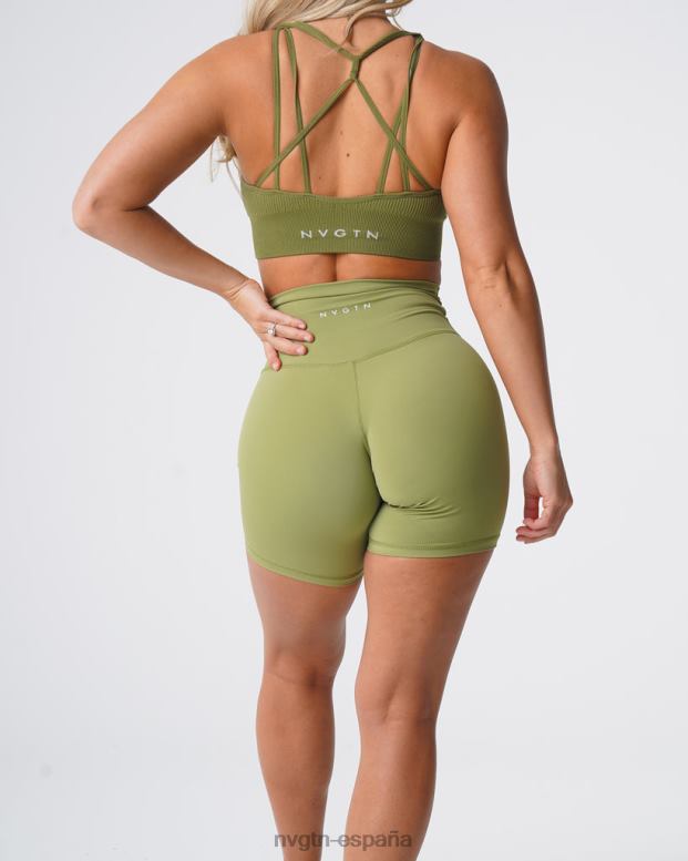 aptitud física mujer NVGTN HB2N2465 aceituna pantalones cortos característicos 2.0