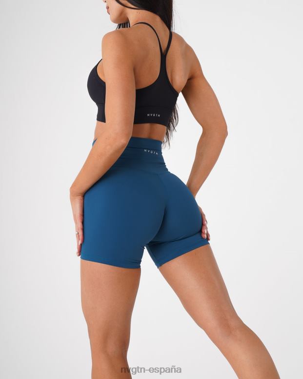 aptitud física mujer NVGTN HB2N2466 Pacifico Azul pantalones cortos característicos 2.0