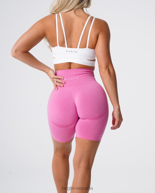 aptitud física mujer NVGTN HB2N2479 chicle rosa pantalones cortos de motociclista