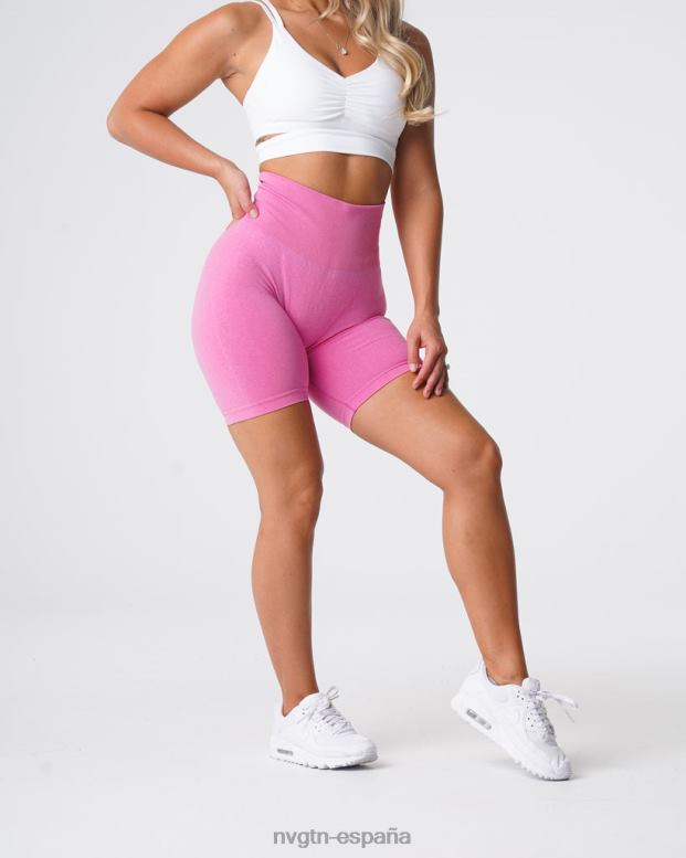 aptitud física mujer NVGTN HB2N2479 chicle rosa pantalones cortos de motociclista