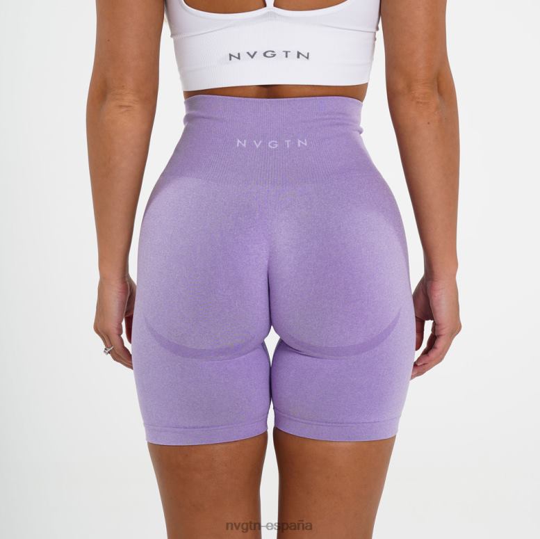 aptitud física mujer NVGTN HB2N2480 lila pantalones cortos de motociclista