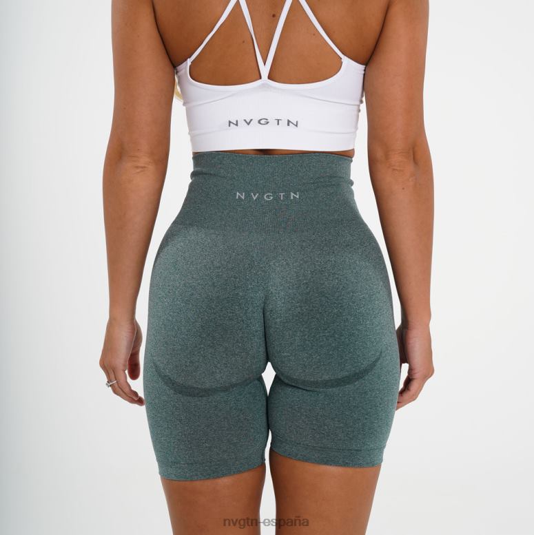 aptitud física mujer NVGTN HB2N2483 bosque verde pantalones cortos de motociclista