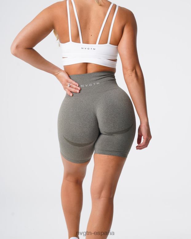 aptitud física mujer NVGTN HB2N2484 verde caqui pantalones cortos de motociclista