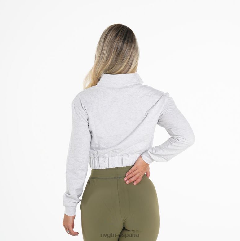aptitud física mujer NVGTN HB2N2259 gris claro jersey corto power