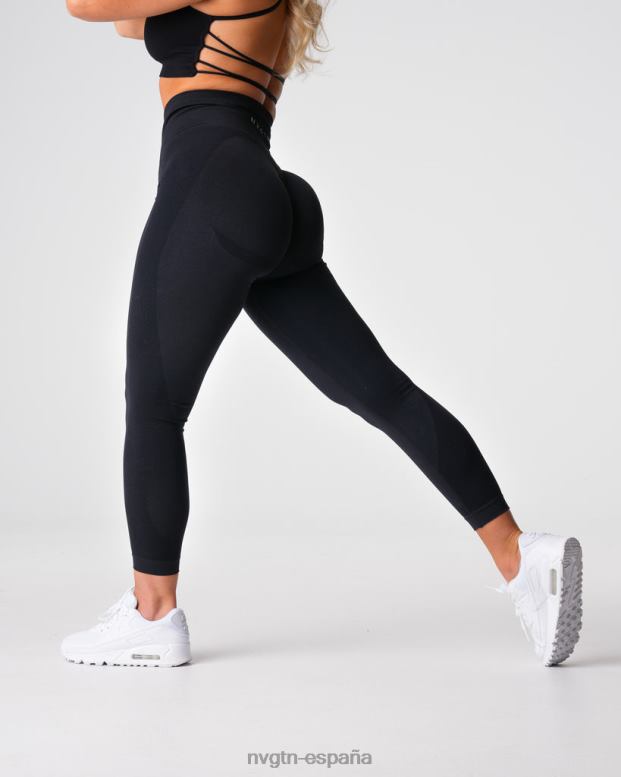 aptitud física mujer NVGTN HB2N2487 negro leggins sin costuras contorno 2.0
