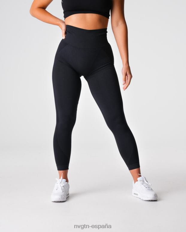 aptitud física mujer NVGTN HB2N2487 negro leggins sin costuras contorno 2.0
