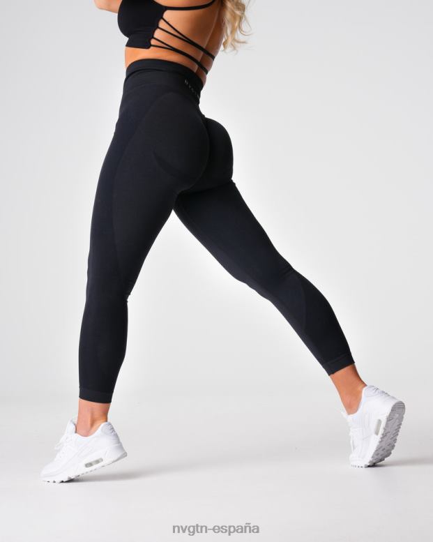 aptitud física mujer NVGTN HB2N2487 negro leggins sin costuras contorno 2.0