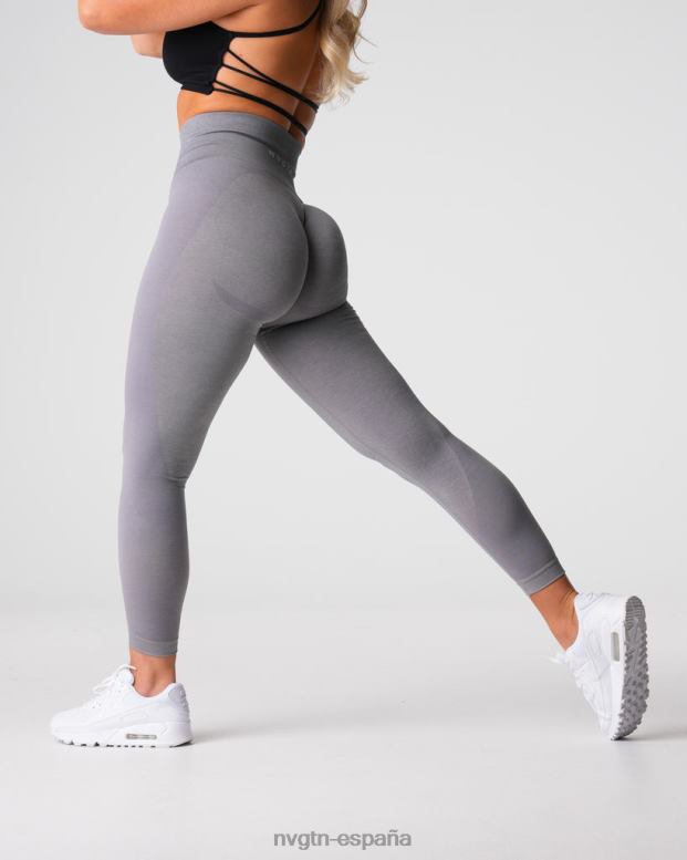 aptitud física mujer NVGTN HB2N2488 gris leggins sin costuras contorno 2.0