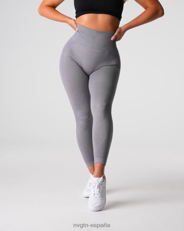 aptitud física mujer NVGTN HB2N2488 gris leggins sin costuras contorno 2.0