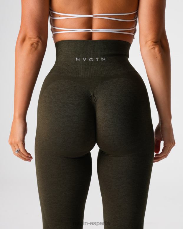 aptitud física mujer NVGTN HB2N2492 aceituna leggins sin costuras contorno 2.0
