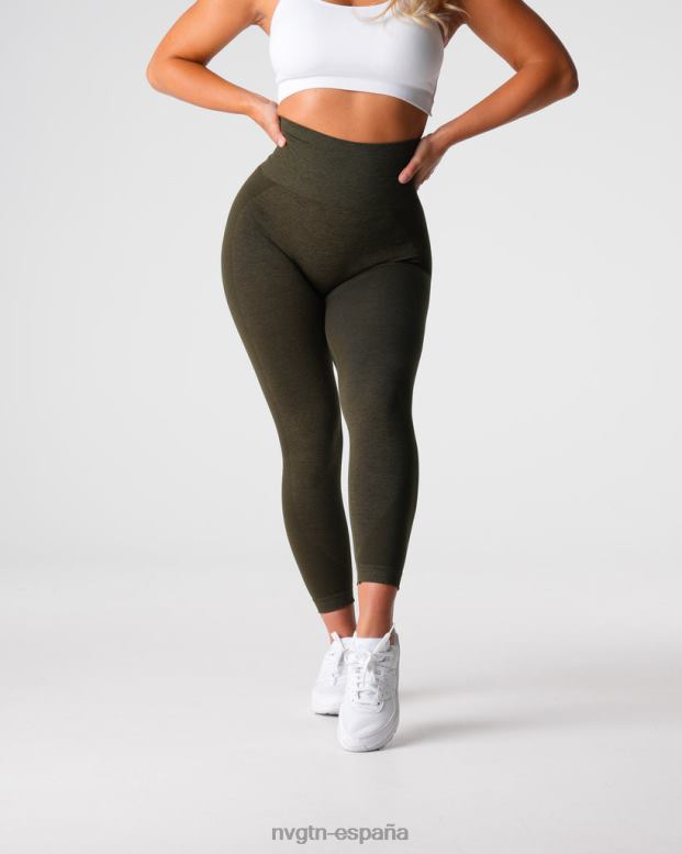 aptitud física mujer NVGTN HB2N2492 aceituna leggins sin costuras contorno 2.0