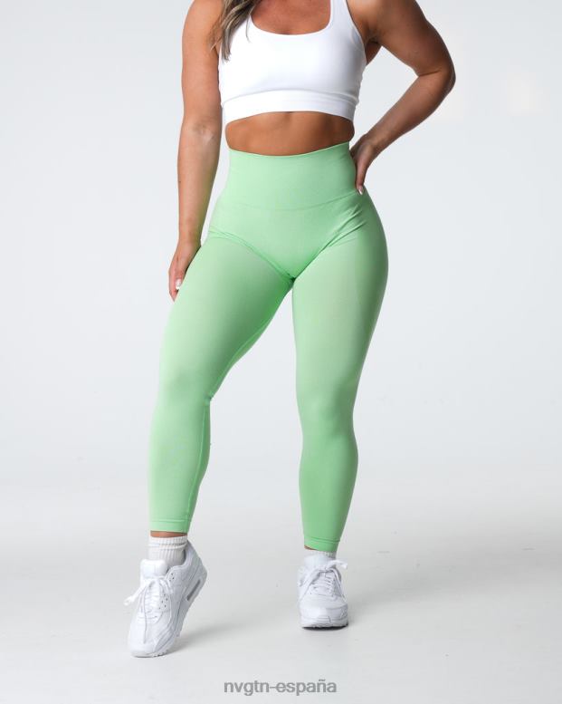 aptitud física mujer NVGTN HB2N2493 pistacho leggins sin costuras con contorno