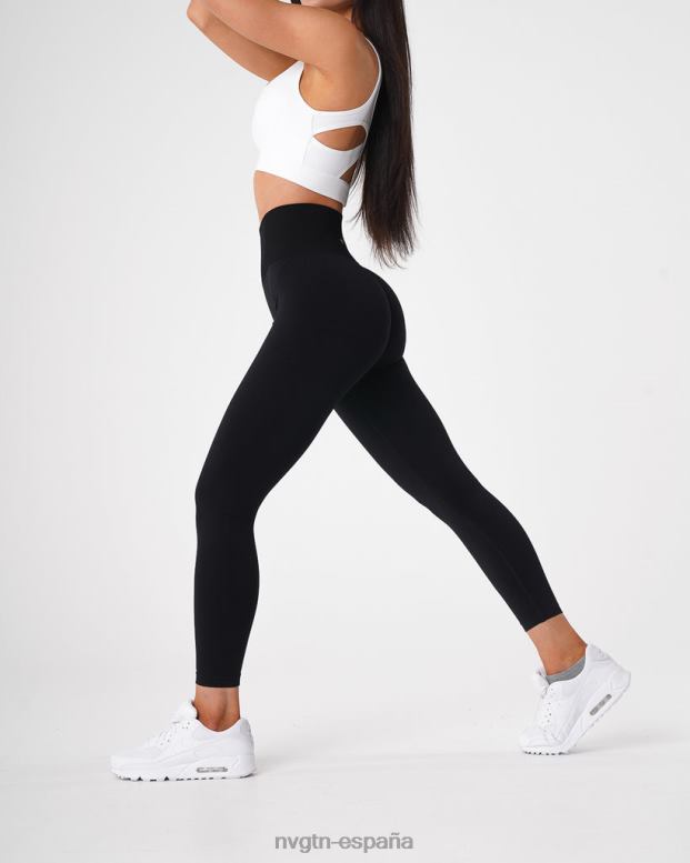 aptitud física mujer NVGTN HB2N2495 negro leggins lisos sin costuras