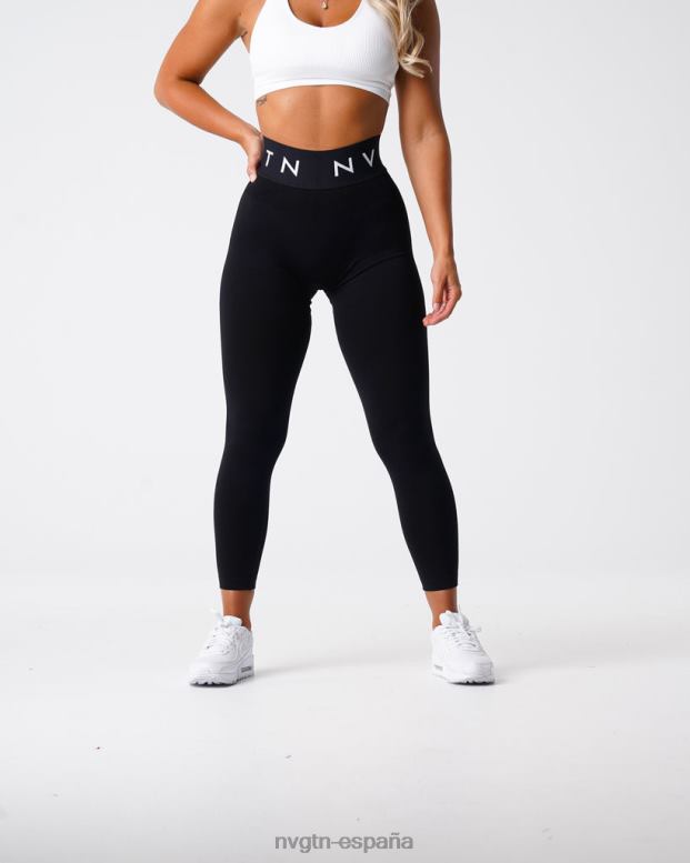 aptitud física mujer NVGTN HB2N2496 negro leggings deportivos sin costuras