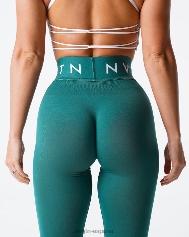 aptitud física mujer NVGTN HB2N2497 Esmeralda leggings deportivos sin costuras