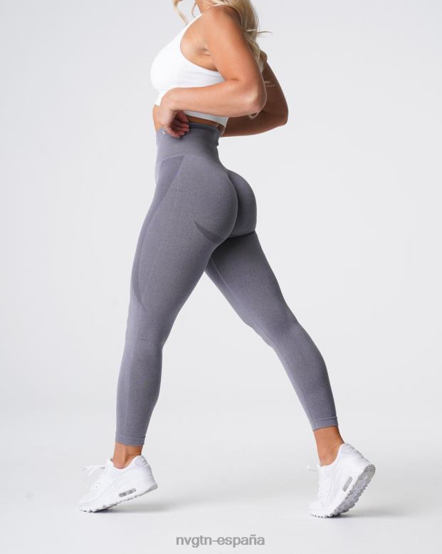 aptitud física mujer NVGTN HB2N2508 gris leggins sin costuras con contorno