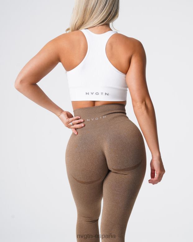 aptitud física mujer NVGTN HB2N2510 moca leggins sin costuras con contorno