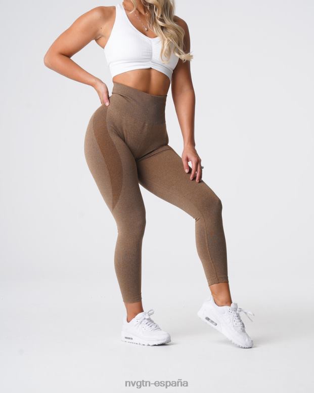 aptitud física mujer NVGTN HB2N2510 moca leggins sin costuras con contorno