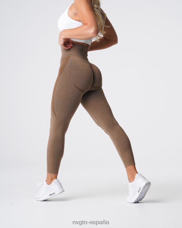 aptitud física mujer NVGTN HB2N2510 moca leggins sin costuras con contorno