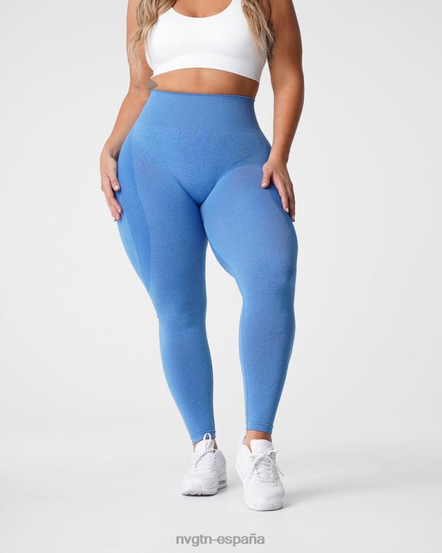 aptitud física mujer NVGTN HB2N2512 océano azul leggins sin costuras con contorno