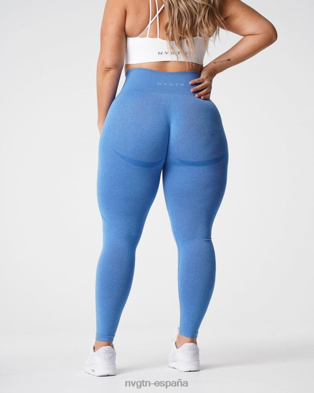 aptitud física mujer NVGTN HB2N2512 océano azul leggins sin costuras con contorno