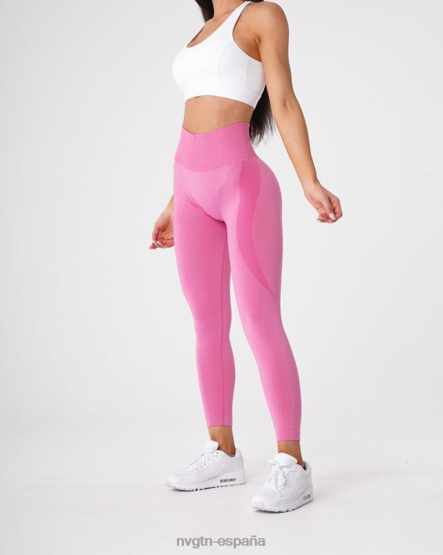aptitud física mujer NVGTN HB2N2516 chicle rosa leggins sin costuras con contorno