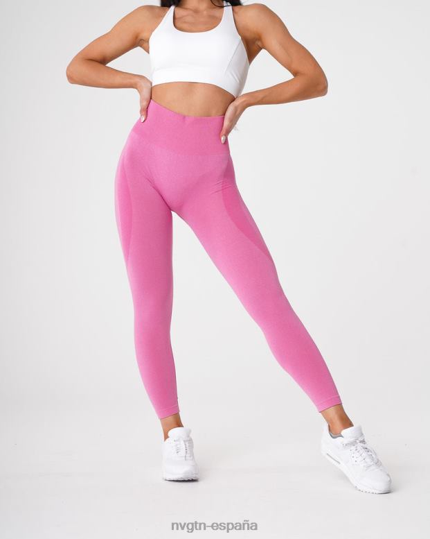 aptitud física mujer NVGTN HB2N2516 chicle rosa leggins sin costuras con contorno