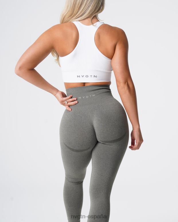 aptitud física mujer NVGTN HB2N2525 verde caqui leggins sin costuras con contorno