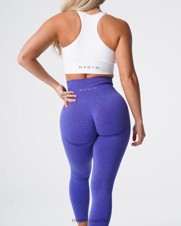 aptitud física mujer NVGTN HB2N2528 azul eléctrico leggins sin costuras con contorno