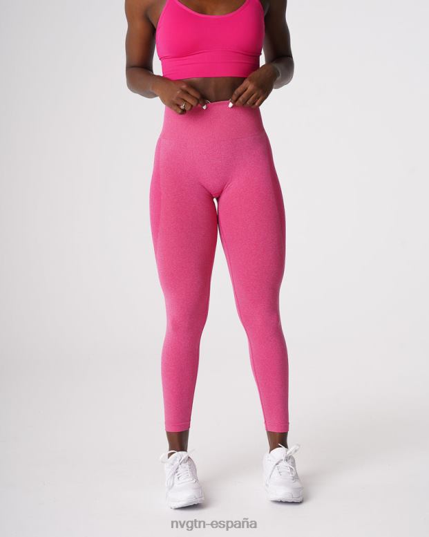 aptitud física mujer NVGTN HB2N2529 fucsia leggins sin costuras con contorno