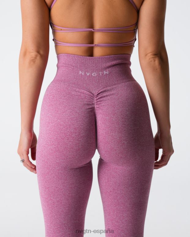 aptitud física mujer NVGTN HB2N2539 rosa pastel leggins sin costuras