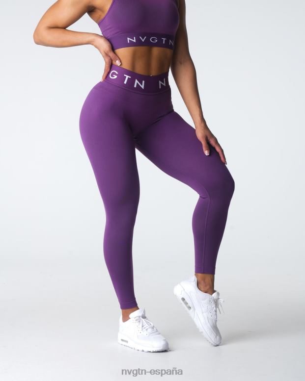 aptitud física mujer NVGTN HB2N2542 amatista leggings deportivos sin costuras