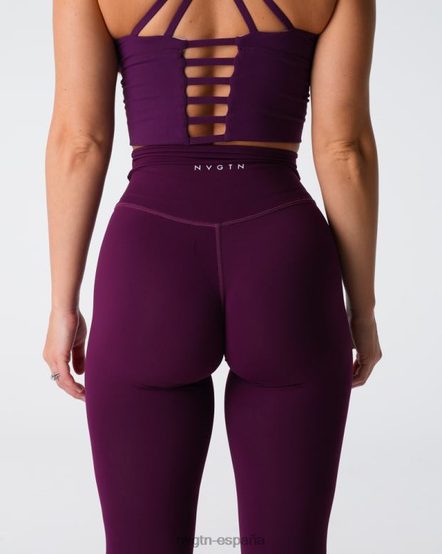 aptitud física mujer NVGTN HB2N2547 ciruela leggins distintivos 2.0