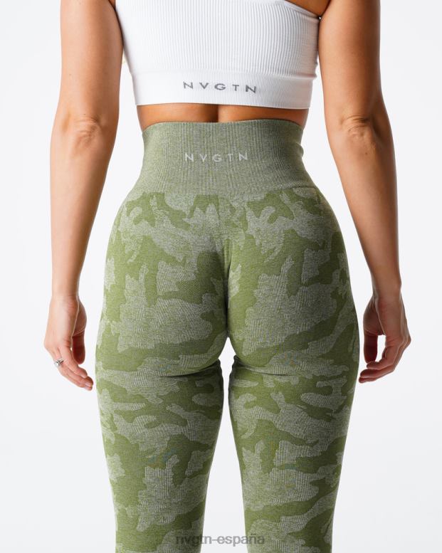 aptitud física mujer NVGTN HB2N2548 prado leggings de camuflaje sin costuras