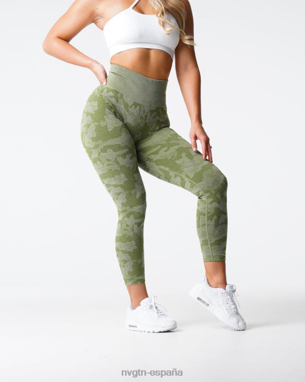 aptitud física mujer NVGTN HB2N2548 prado leggings de camuflaje sin costuras