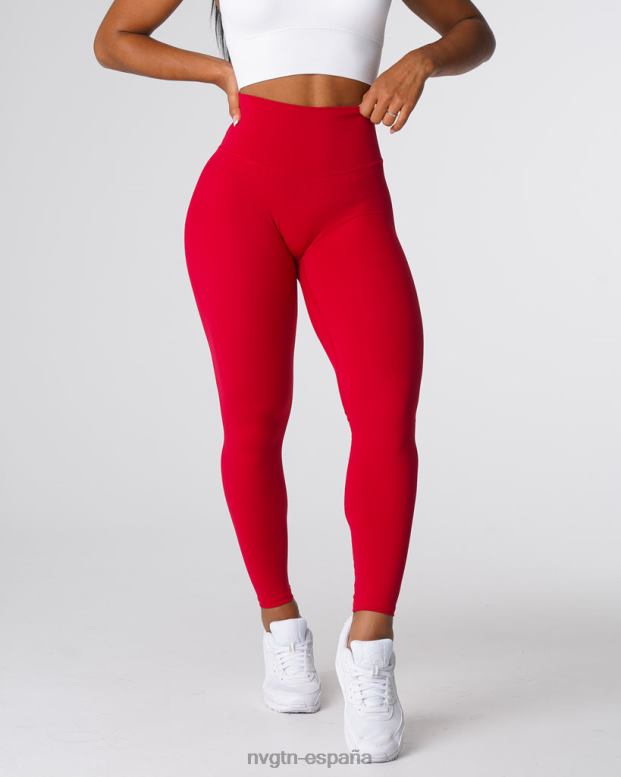 aptitud física mujer NVGTN HB2N2551 vino tinto leggins distintivos 2.0