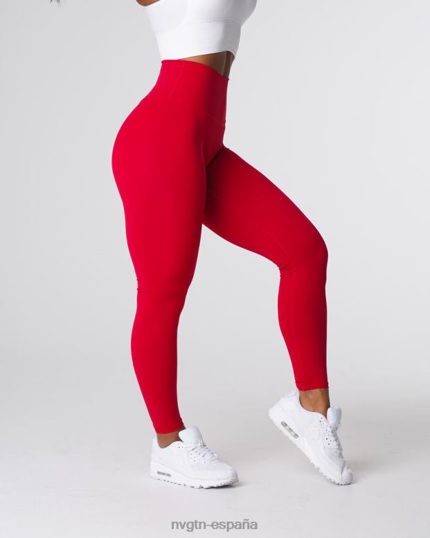 aptitud física mujer NVGTN HB2N2551 vino tinto leggins distintivos 2.0