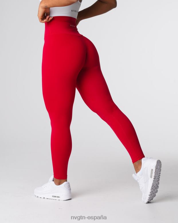 aptitud física mujer NVGTN HB2N2551 vino tinto leggins distintivos 2.0