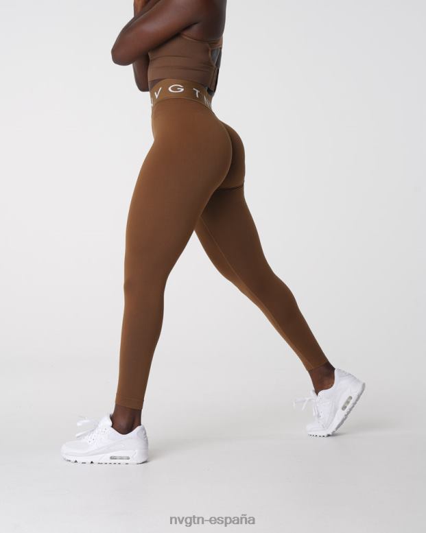 aptitud física mujer NVGTN HB2N2554 moca leggings deportivos sin costuras