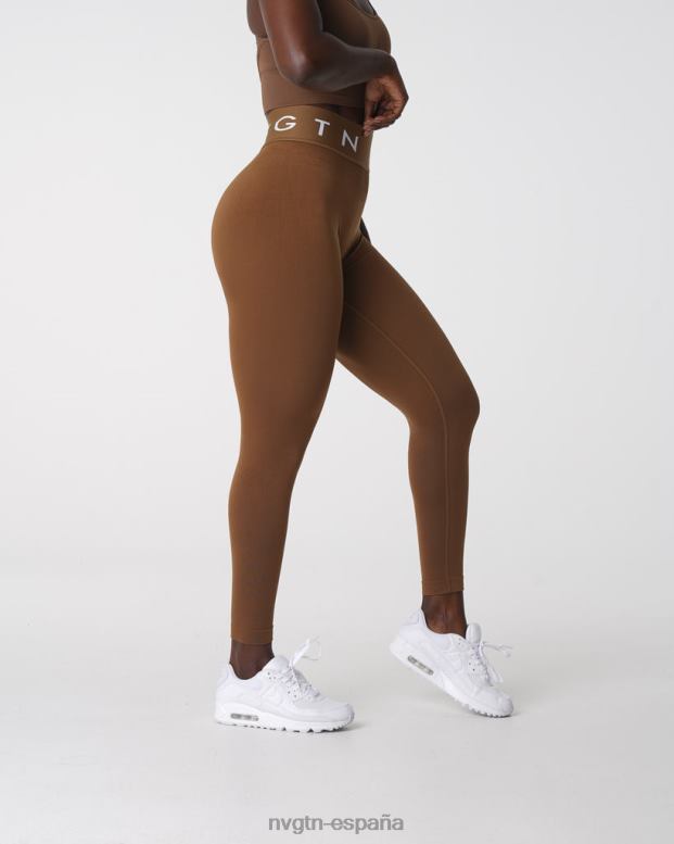 aptitud física mujer NVGTN HB2N2554 moca leggings deportivos sin costuras