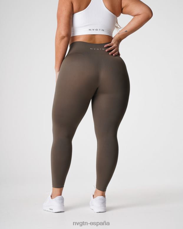 aptitud física mujer NVGTN HB2N2557 aceituna leggins lisos sin costuras