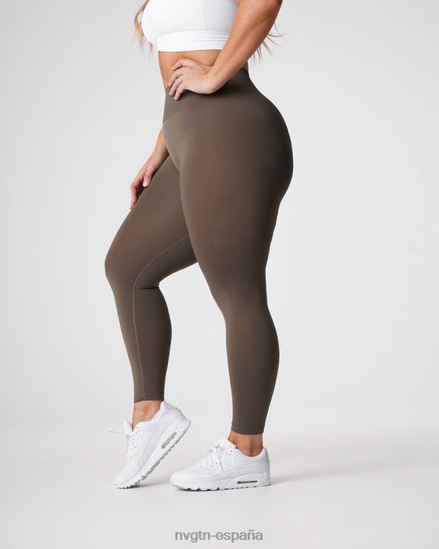 aptitud física mujer NVGTN HB2N2557 aceituna leggins lisos sin costuras