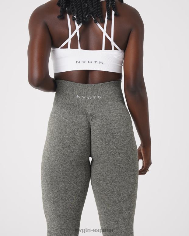 aptitud física mujer NVGTN HB2N2561 verde caqui leggins sin costuras
