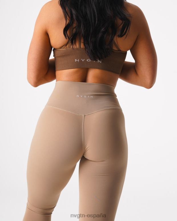 aptitud física mujer NVGTN HB2N2565 latté leggins distintivos 2.0