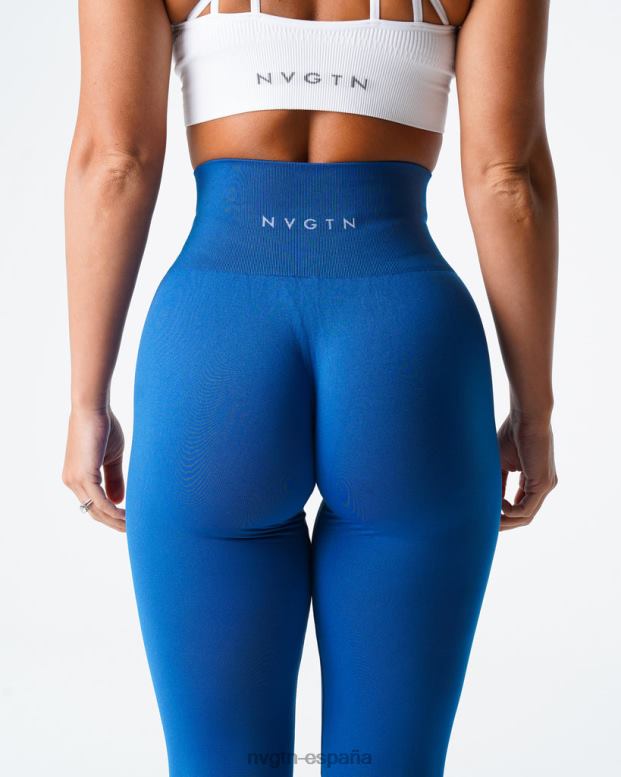 aptitud física mujer NVGTN HB2N2571 azul medianoche leggins lisos sin costuras